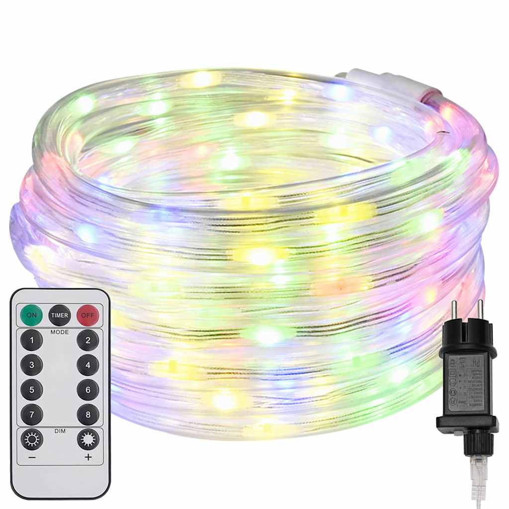Lichtseil mit 1200 LEDs Mehrfarbig 50 m PVC
