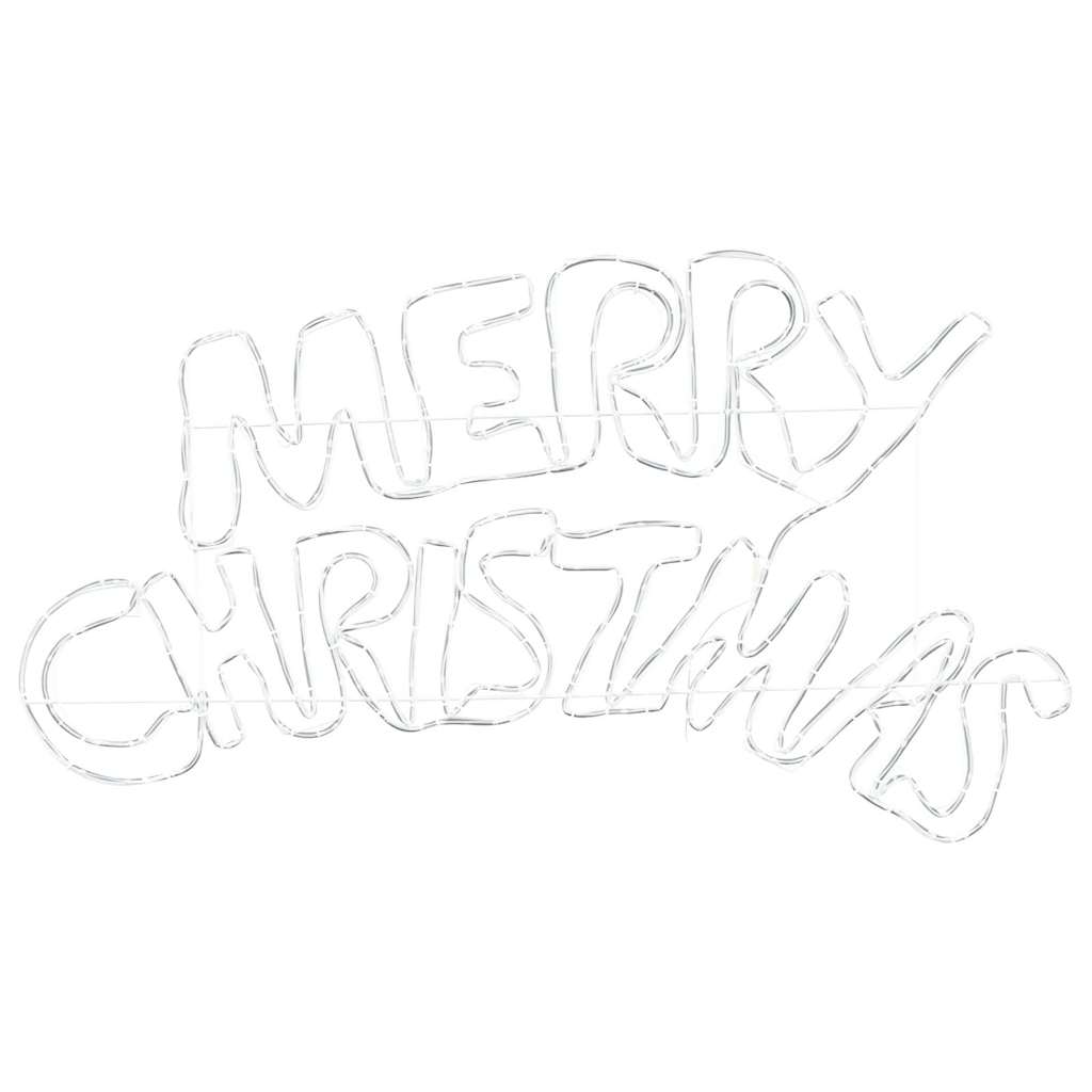 Weihnachtsschild mit 240 LEDs Mehrfarbig 99,5 x 54 cm PVC