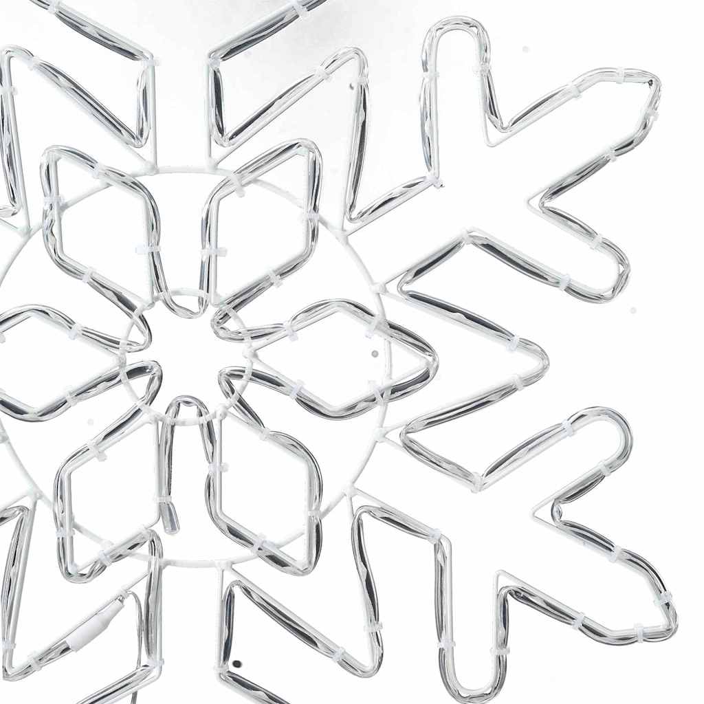 Weihnachts Schneeflocke Blau 55,5 x 55,5 x 0,75 cm PVC