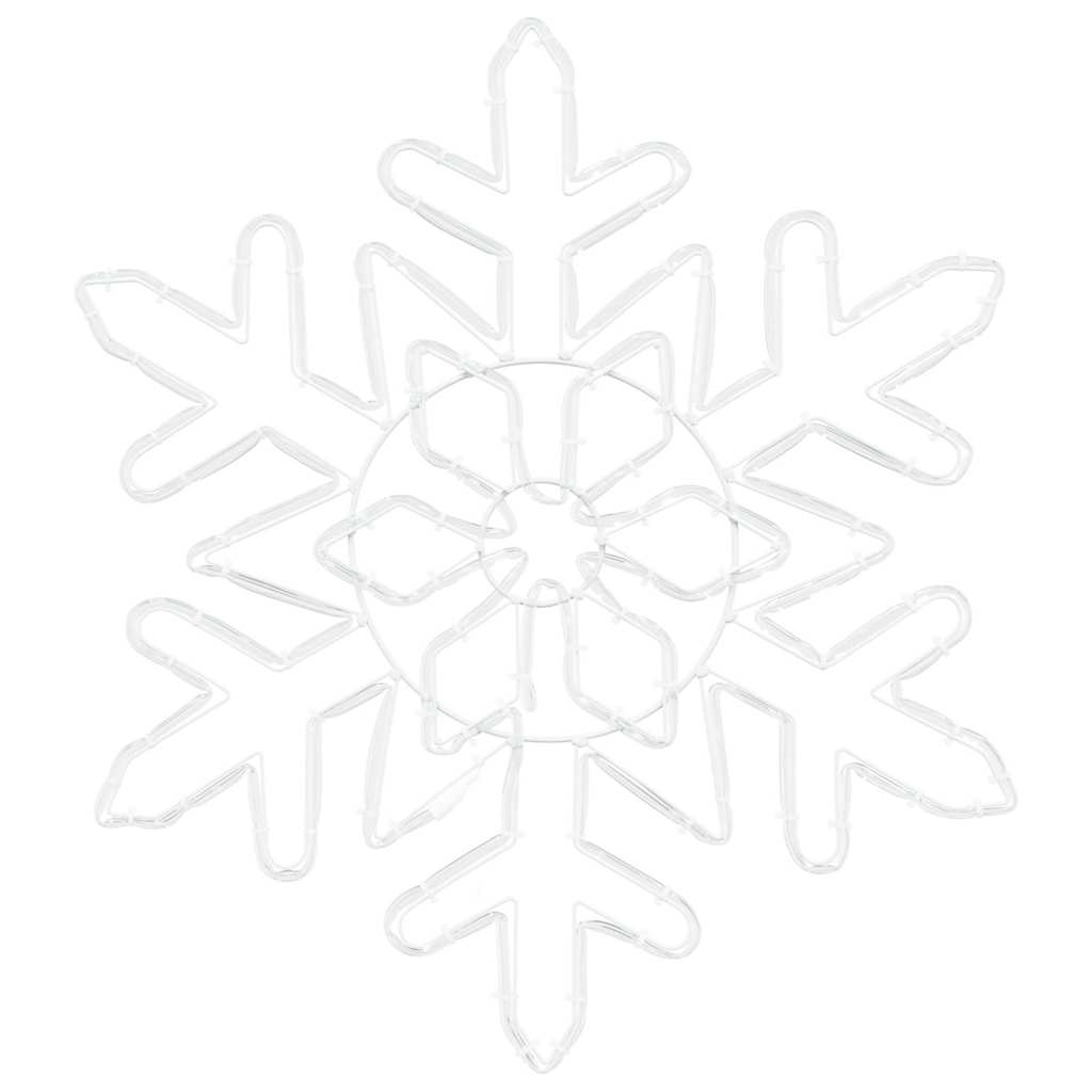 Weihnachts Schneeflocke Blau 55,5 x 55,5 x 0,75 cm PVC