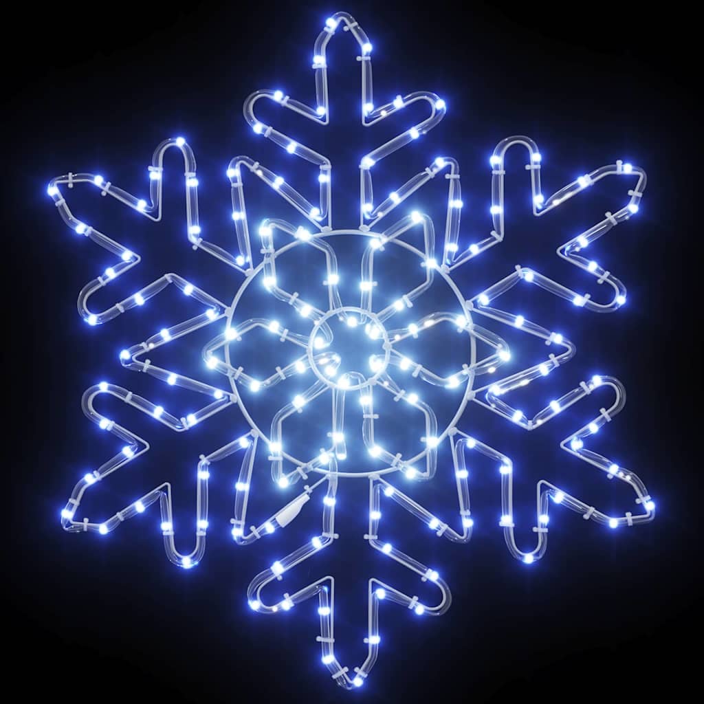 Weihnachts Schneeflocke Blau 55,5 x 55,5 x 0,75 cm PVC