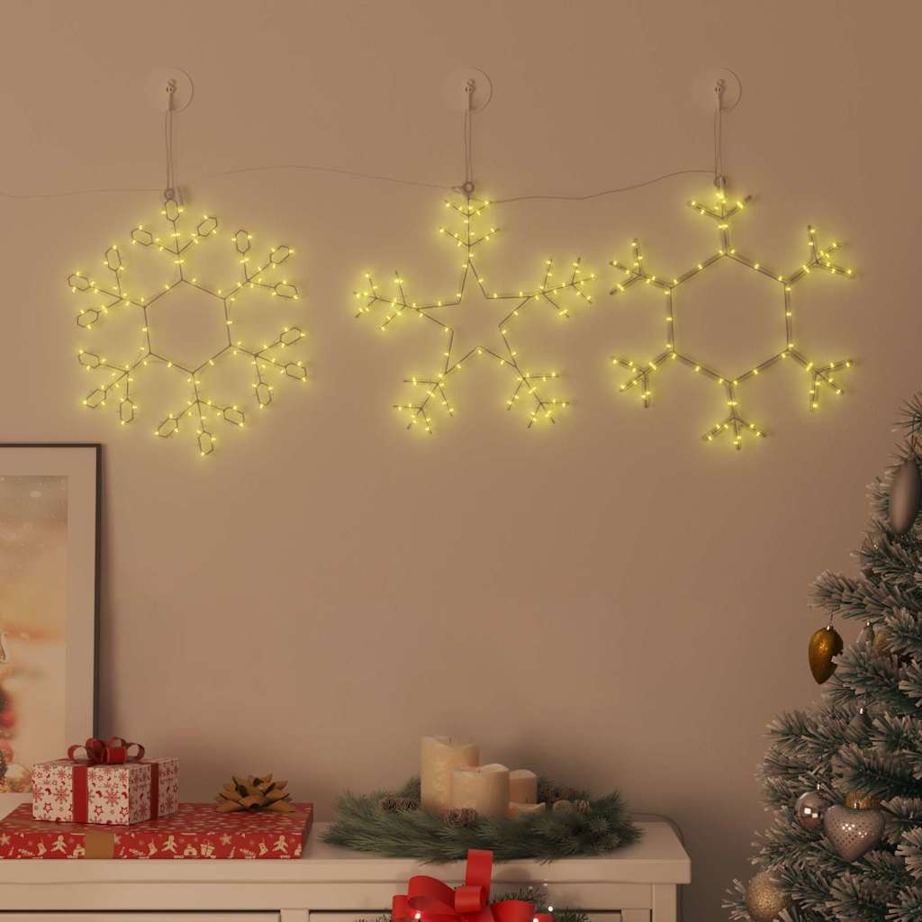 Weihnachtsschneemann mit 252 LEDs Warmes Weiß 44,5 x 38 cm PVC