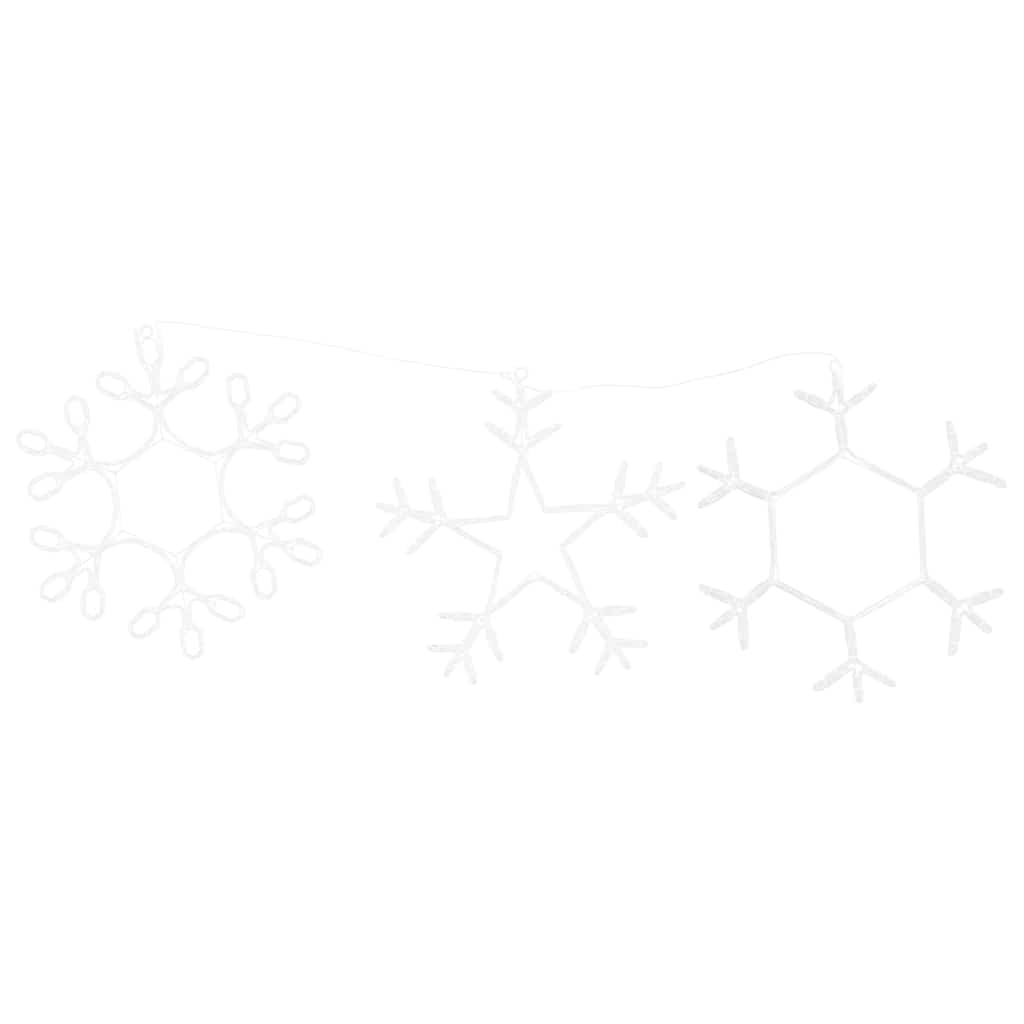 Weihnachtsschneemann mit 252 LEDs Warmes Weiß 44,5 x 38 cm PVC
