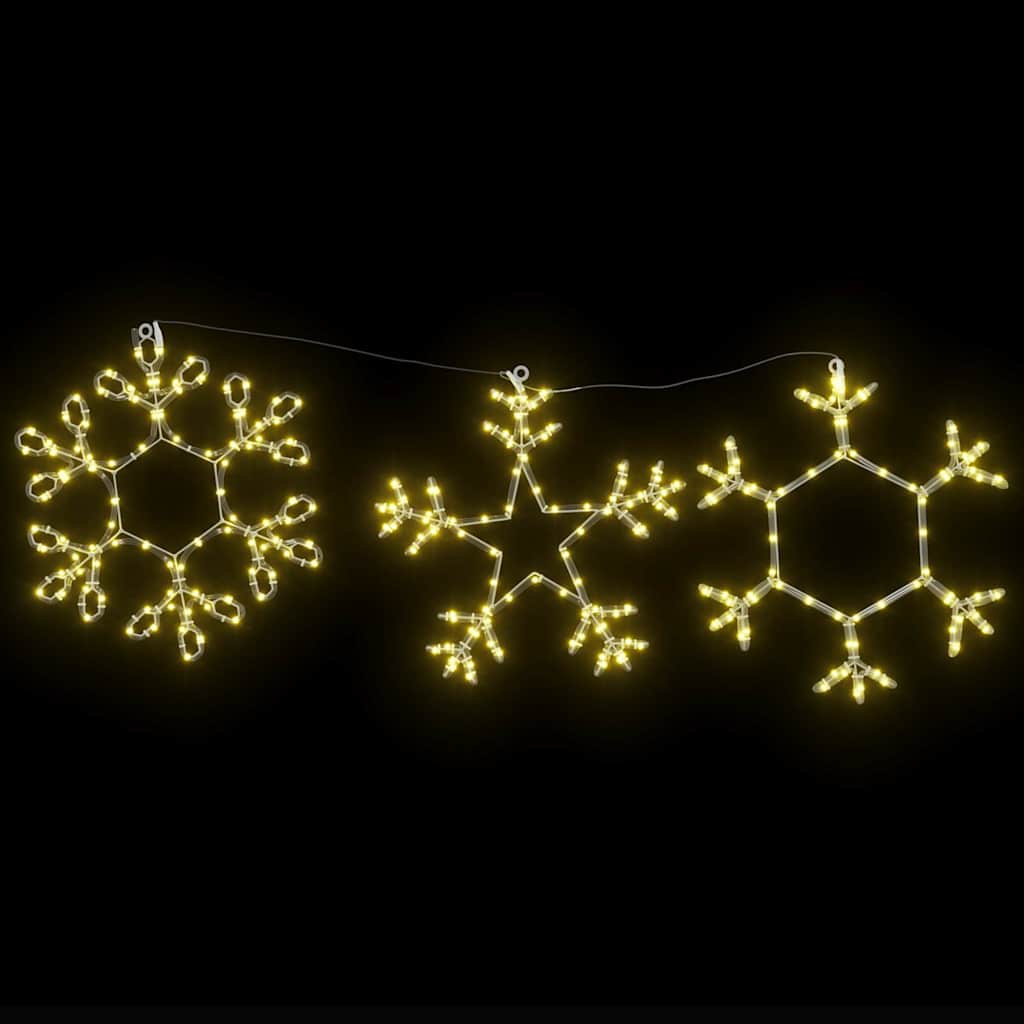 Weihnachtsschneemann mit 252 LEDs Warmes Weiß 44,5 x 38 cm PVC