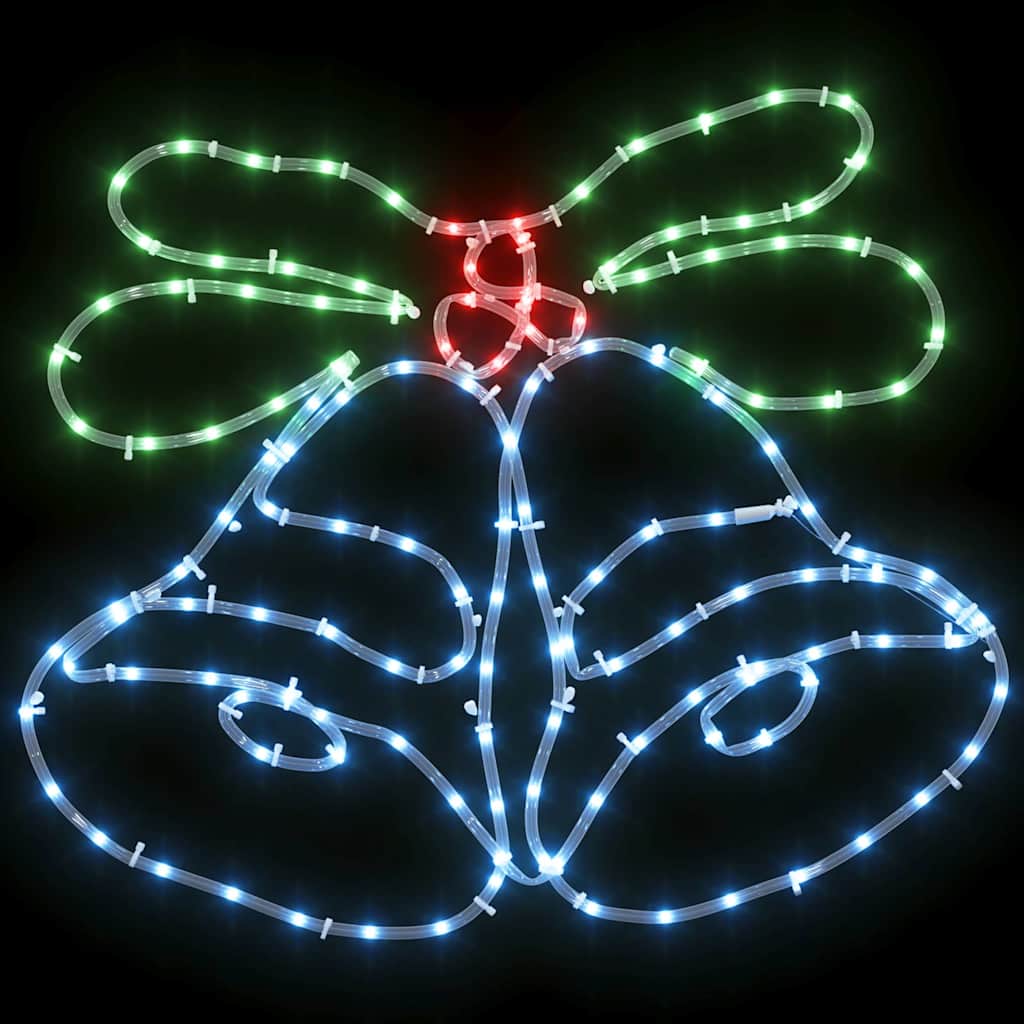 Weihnachtsglocke mit 144 LEDs Mehrfarbig 57 x 47,5 cm PVC