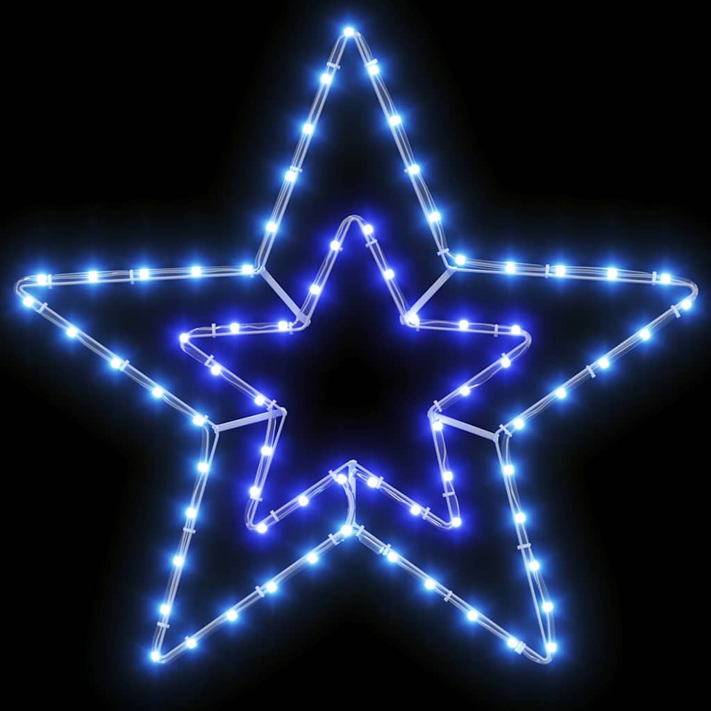 Weihnachtsstern mit 72 LEDs Kaltweiß 51,5 x 50 x 0,65 cm Eisen