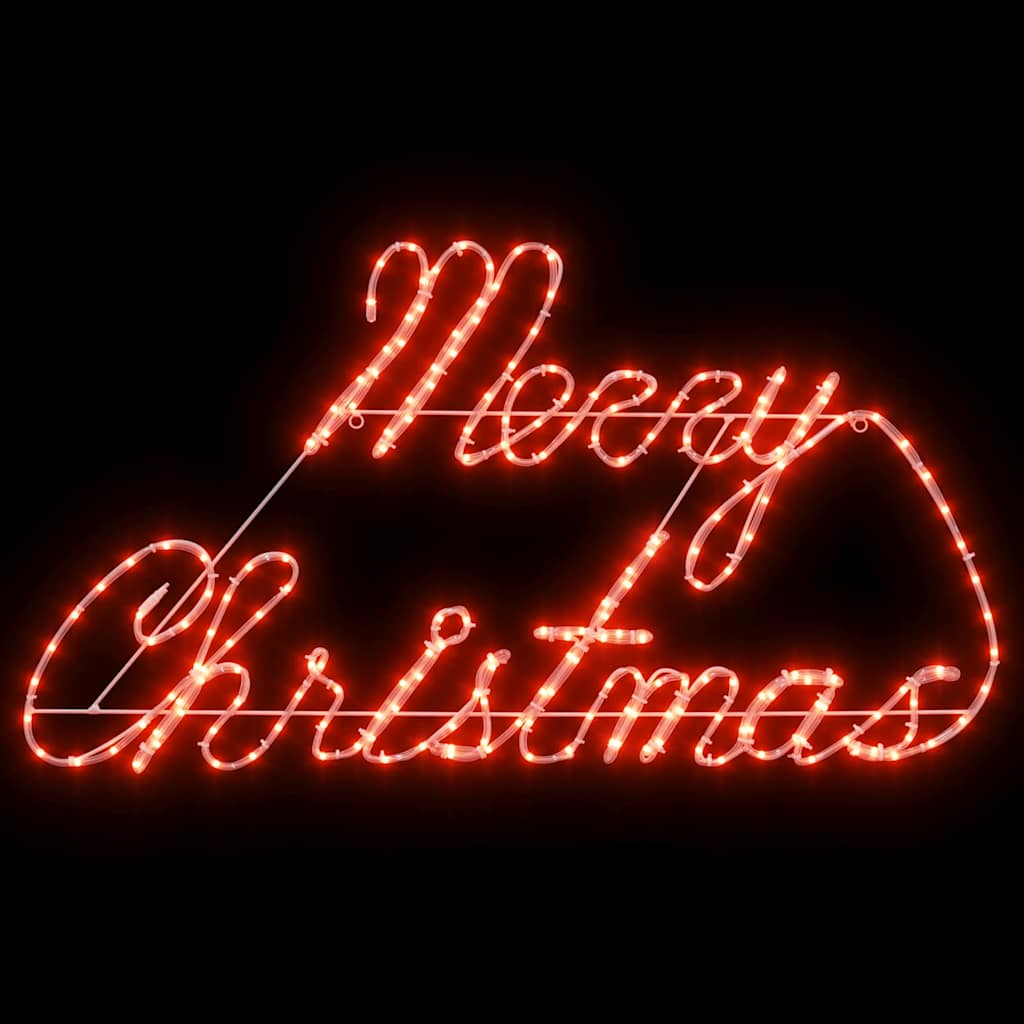 Weihnachtsschild mit 216 LEDs Rot 99 x 55 x 13 cm Eisen