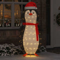 Schnee-Pinguin Figur mit 600 LEDs Warmes Weiß 78 x 178 cm Stoff