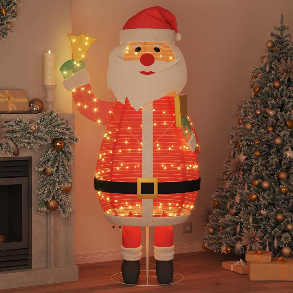 Weihnachtsmann mit 200 LEDs Warmes Weiß 100 x 180 cm Stoff
