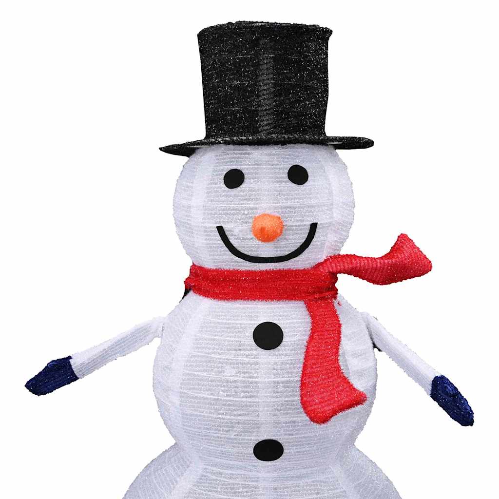Weihnachts-Schneemann Familie 3 pcs Warmes Weiß Stoff