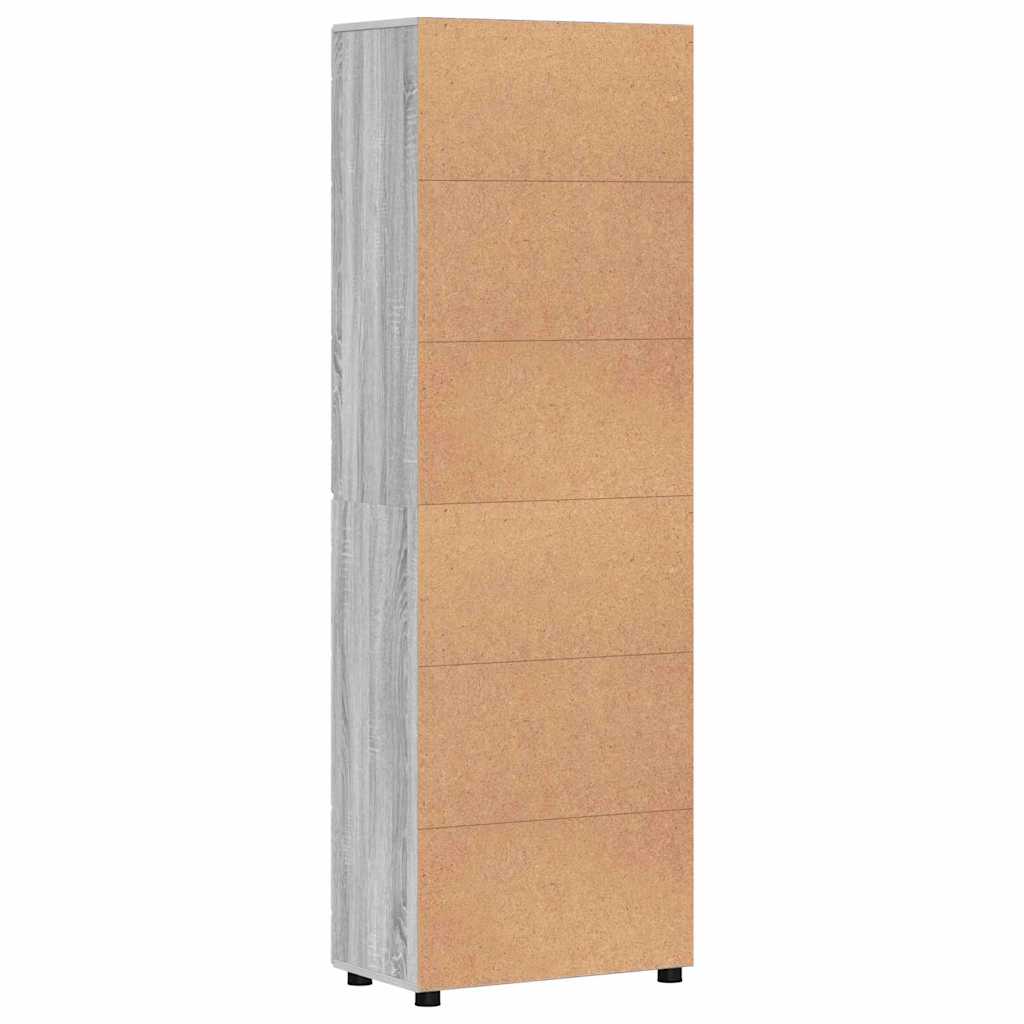 Highboard FLORIN Graues Sonoma 60 x 35 x 182 cm Holzwerkstoff