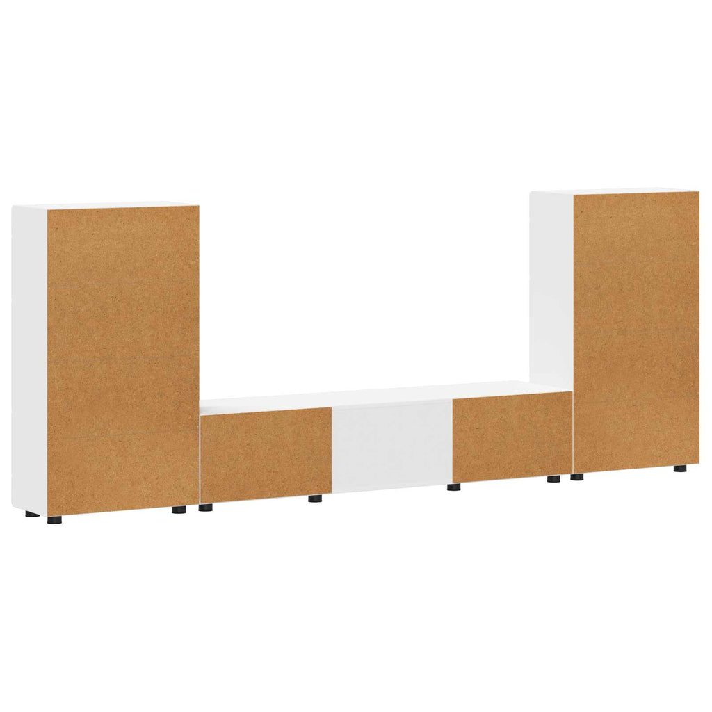TV-Schrankset mit Schubladen FLORIN 3 pcs Weiß Holzwerkstoff