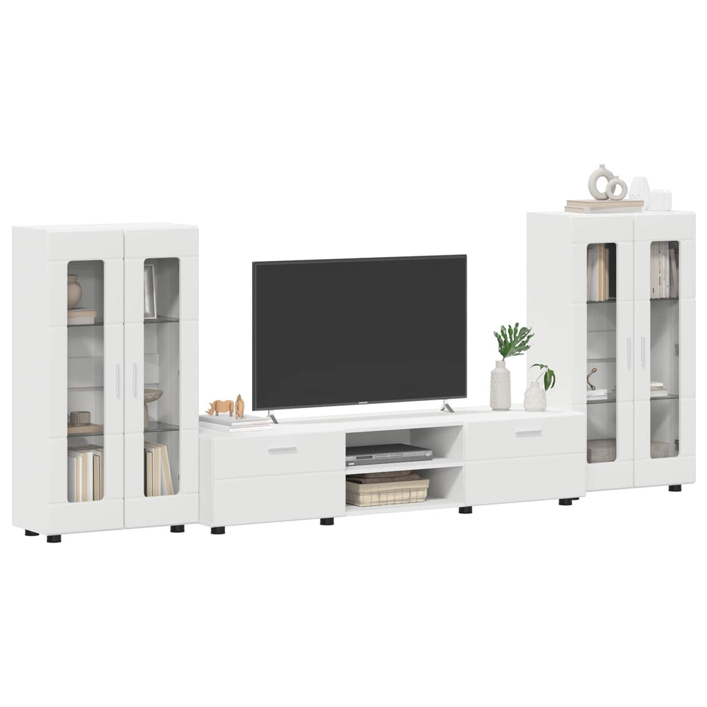 TV-Schrankset mit Schubladen FLORIN 3 pcs Weiß Holzwerkstoff