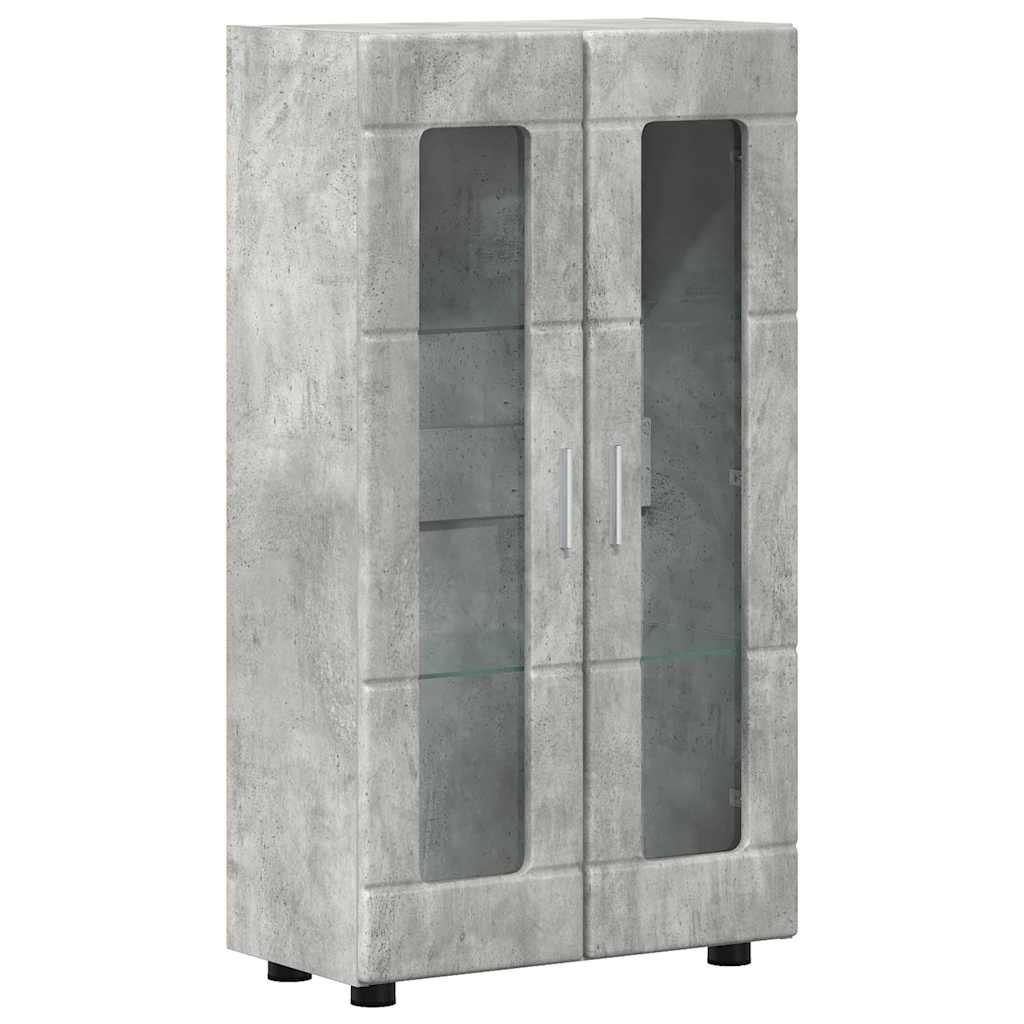 TV-Schrankset mit Regal FLORIN 3 pcs Beton Grau Holzwerkstoff