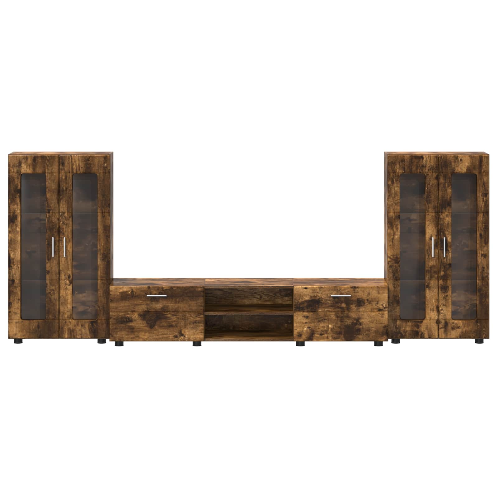 TV-Schrankset FLORIN 3 pcs Geräucherte Eiche Holzwerkstoff
