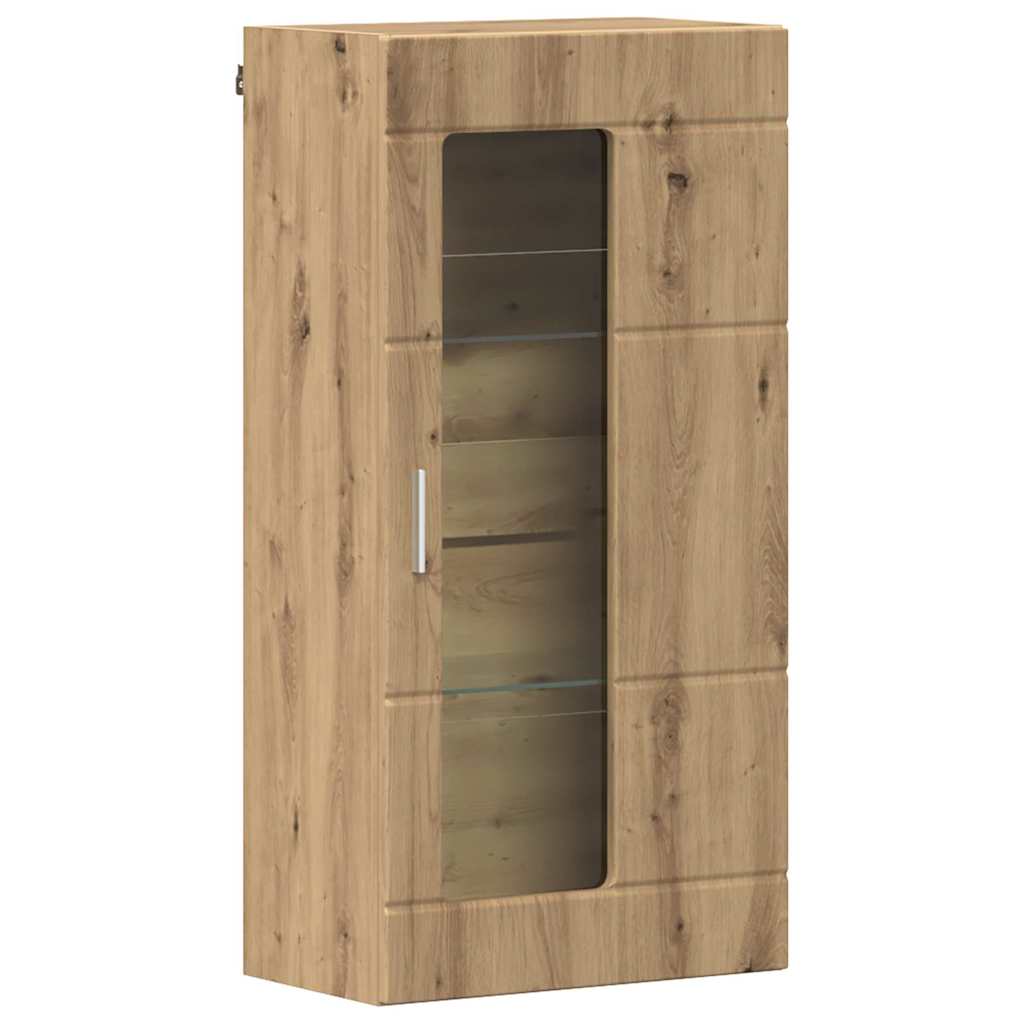 TV-Schrankset mit Tür FLORIN 3 pcs Artisan-Eiche Holzwerkstoff