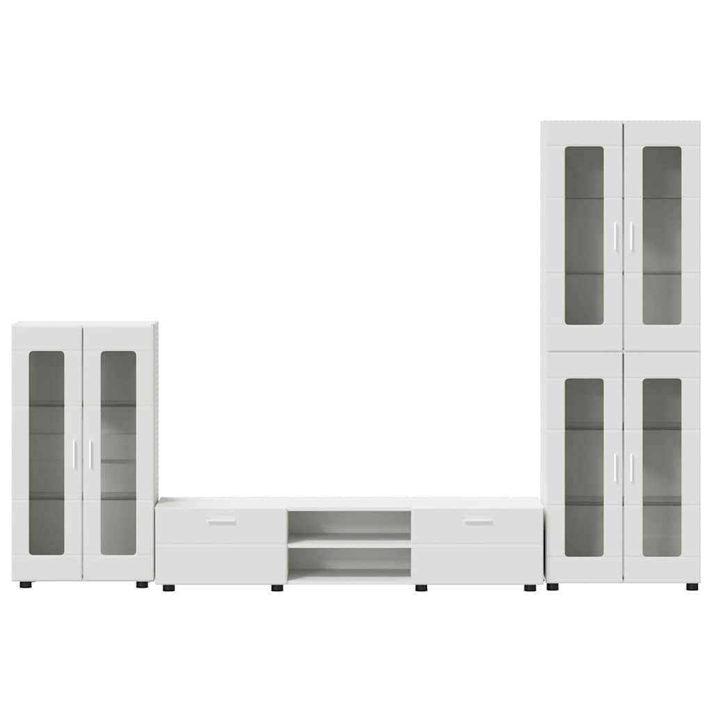 TV-Schrankset mit Schubladen FLORIN 3 pcs Weiß Holzwerkstoff