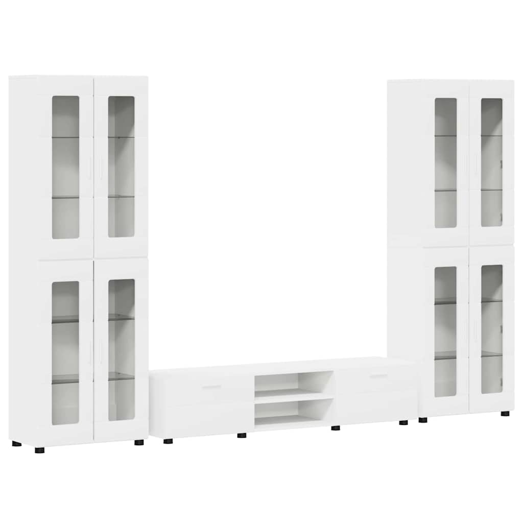 TV-Schrankset mit Schubladen FLORIN 3 pcs Weiß Holzwerkstoff