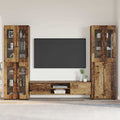 TV-Schrankset mit Schubladen FLORIN 3 pcs Altholz Holzwerkstoff