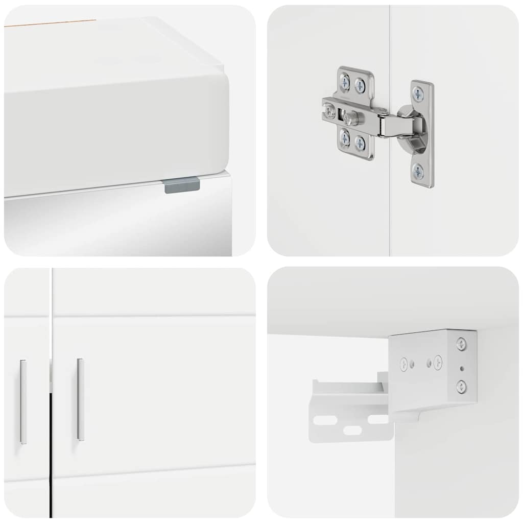 Badezimmermöbel-Set TULUM 2 pcs Weiß 60 x 34 x 63 cm