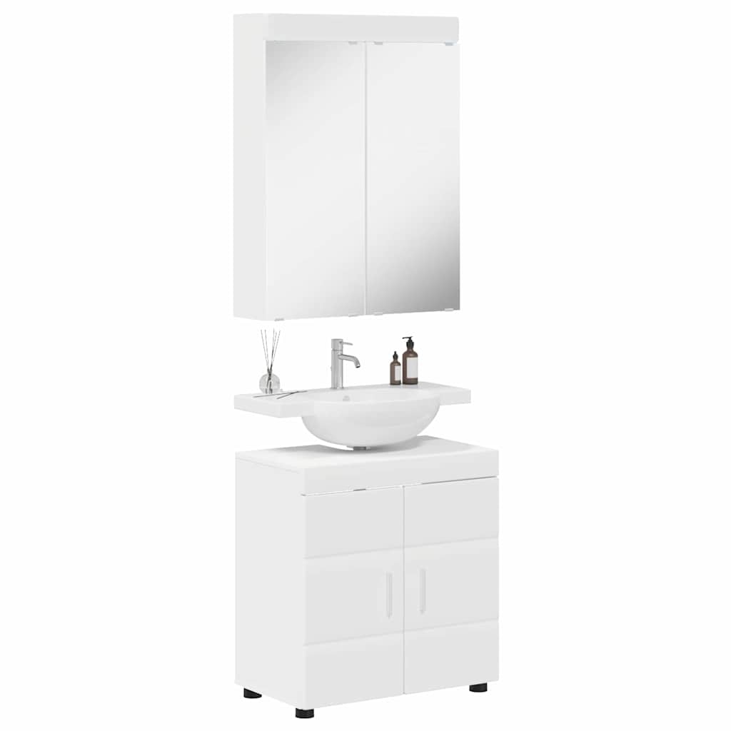 Badezimmermöbel-Set TULUM 2 pcs Weiß 60 x 34 x 63 cm