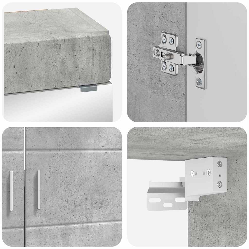 Badezimmermöbel-Set TULUM 2 pcs Beton Grau 60 x 34 x 63 cm