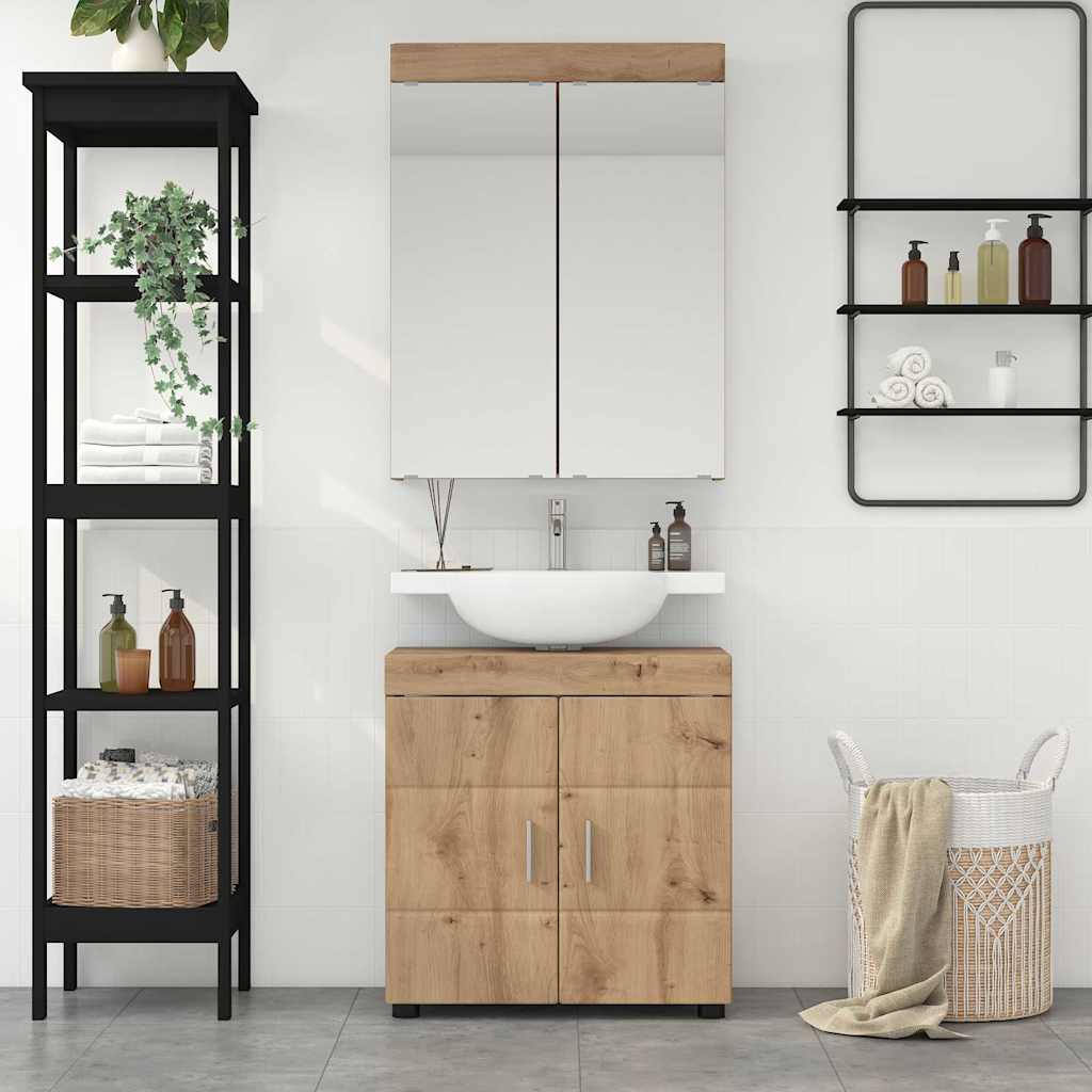 Badezimmermöbel-Set TULUM 2 pcs Artisan-Eiche 60 x 34 x 63 cm