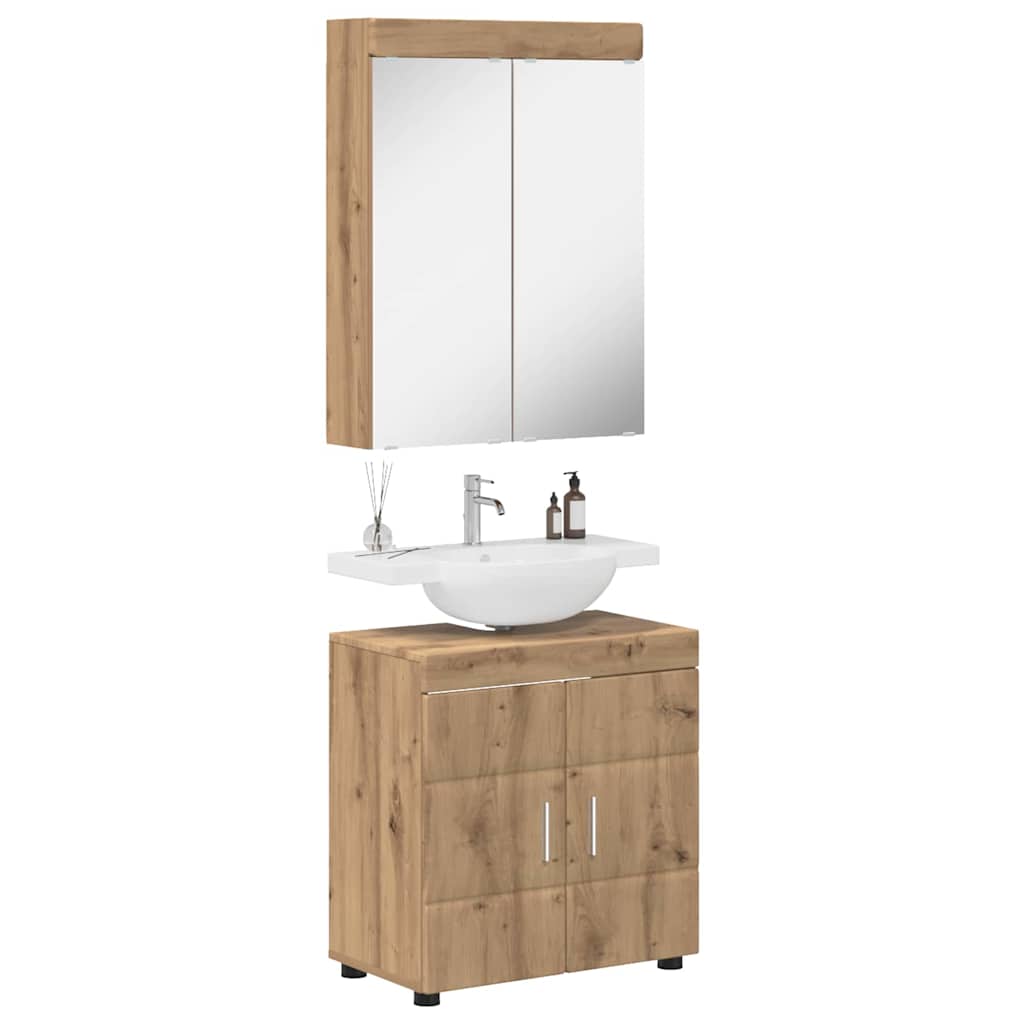 Badezimmermöbel-Set TULUM 2 pcs Artisan-Eiche 60 x 34 x 63 cm