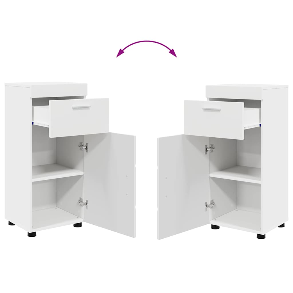 Badezimmermöbel-Set TULUM 3 pcs Weiß 60 x 34 x 63 cm