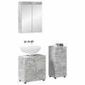 Badezimmermöbel-Set TULUM 3 pcs Beton Grau 60 x 34 x 63 cm