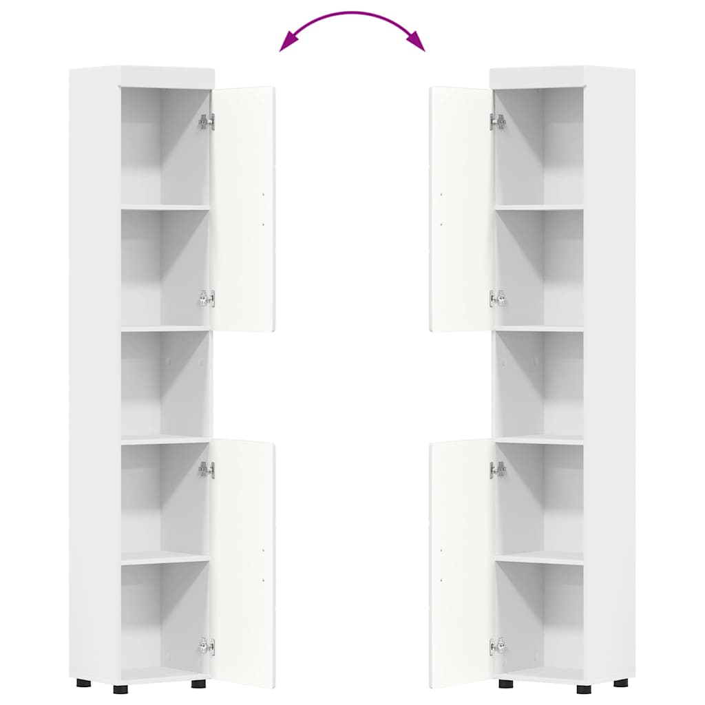 Badezimmermöbel-Set TULUM 3 pcs Weiß 60 x 34 x 63 cm