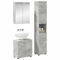 Badezimmermöbel-Set TULUM 3 pcs Beton Grau 60 x 34 x 63 cm
