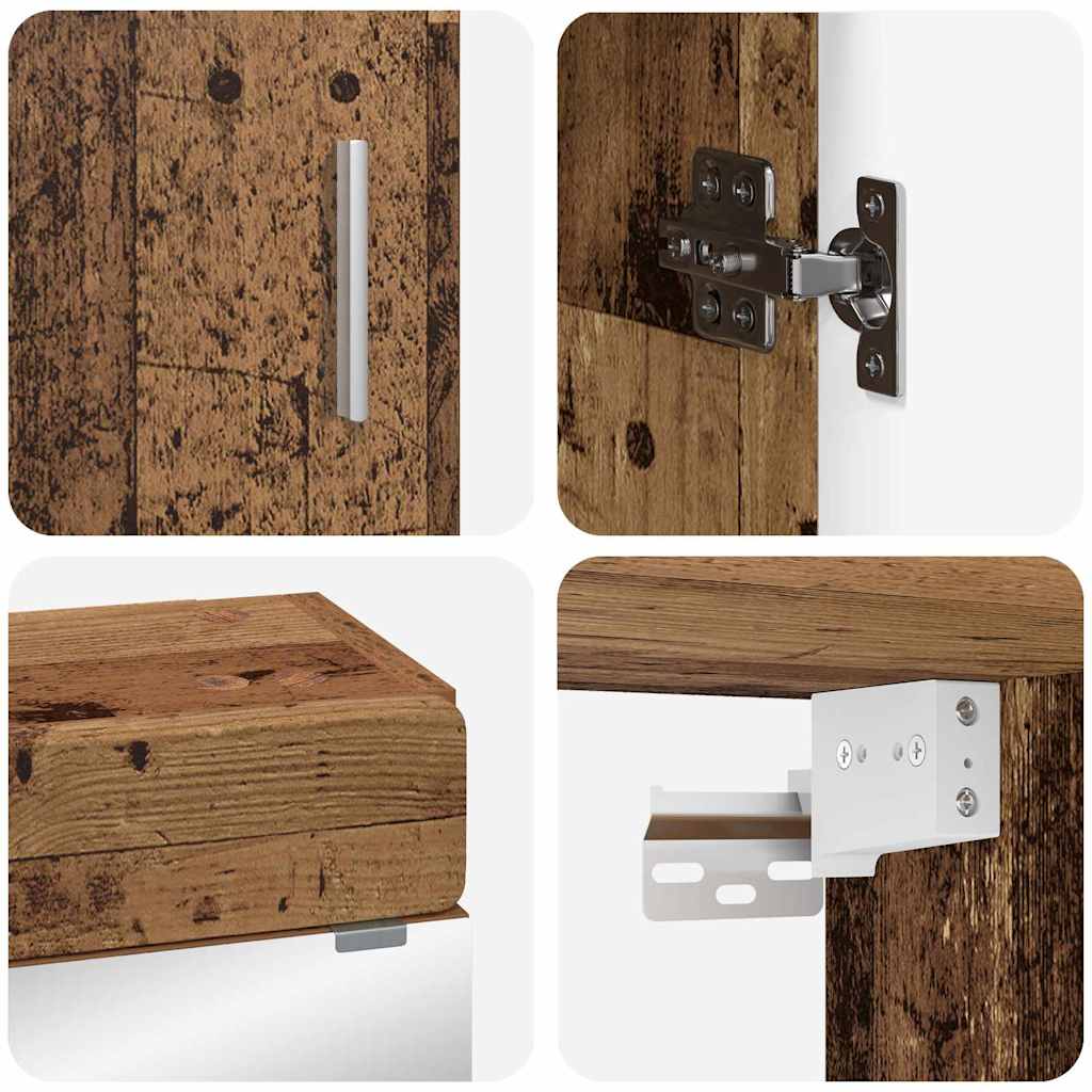 Badezimmermöbel-Set TULUM 3 pcs Altholz 60 x 34 x 63 cm