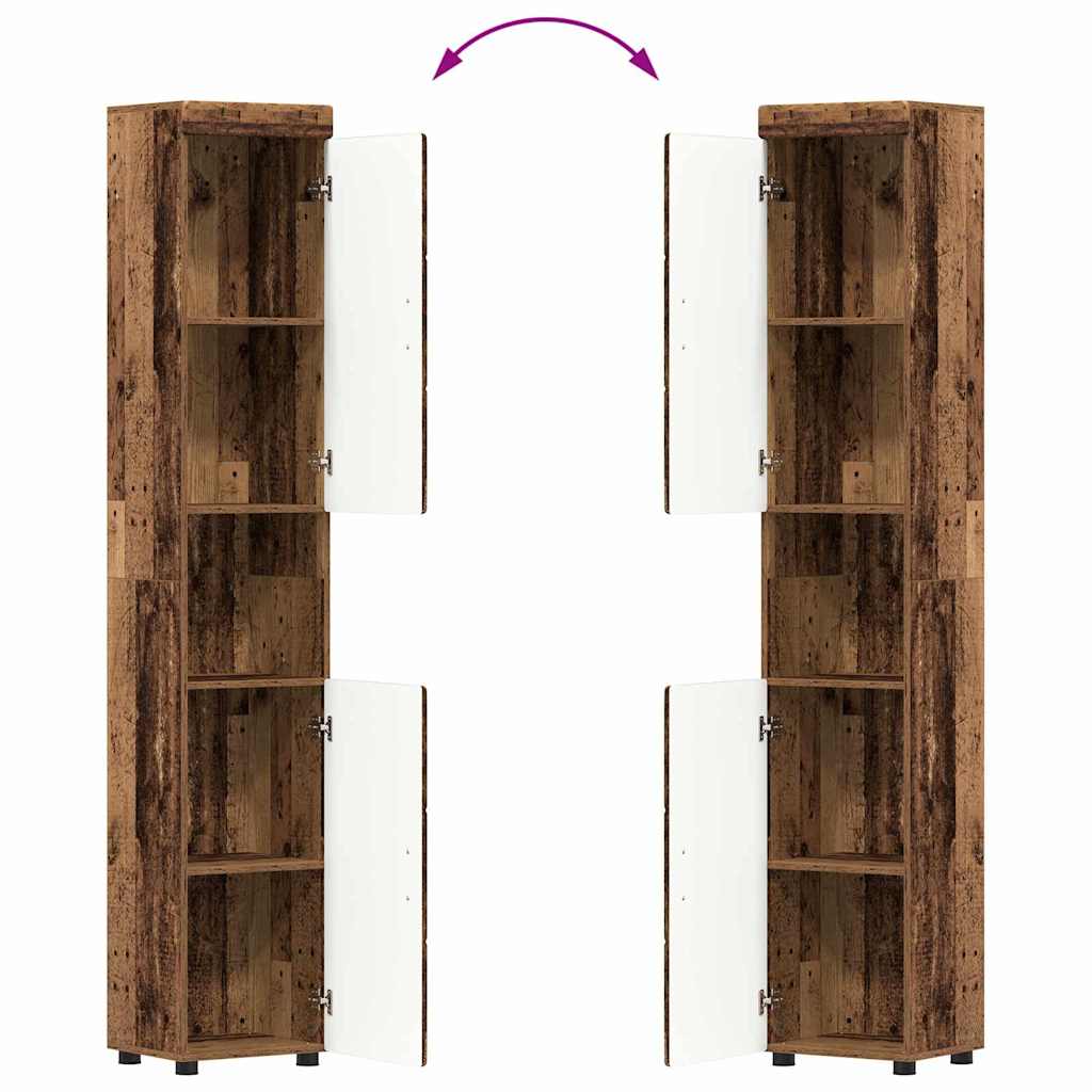 Badezimmermöbel-Set TULUM 3 pcs Altholz 60 x 34 x 63 cm