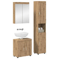 Badezimmermöbel-Set TULUM 3 pcs Artisan-Eiche 60 x 34 x 63 cm