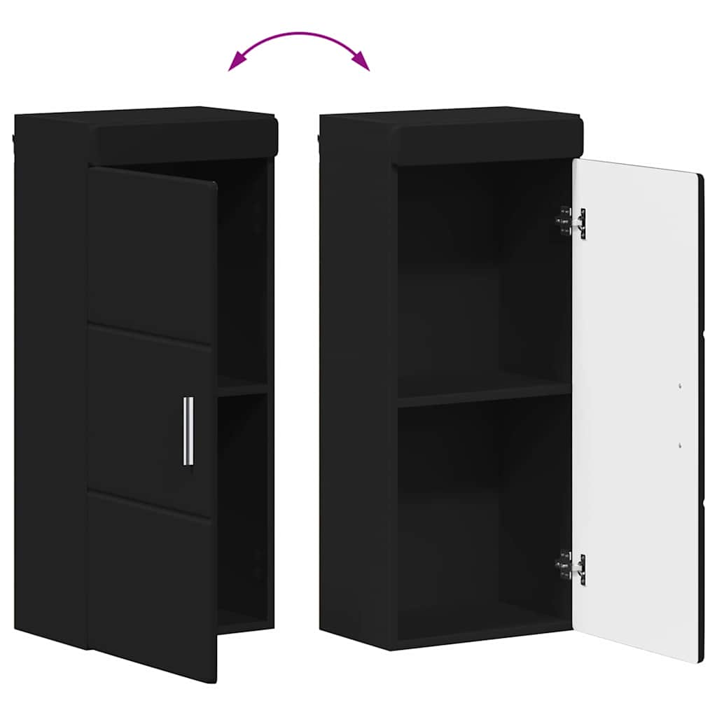 Badezimmermöbel-Set TULUM 4 pcs Schwarz 60 x 34 x 63 cm
