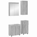Badezimmermöbel-Set TULUM 4 pcs Graues Sonoma 60 x 34 x 63 cm