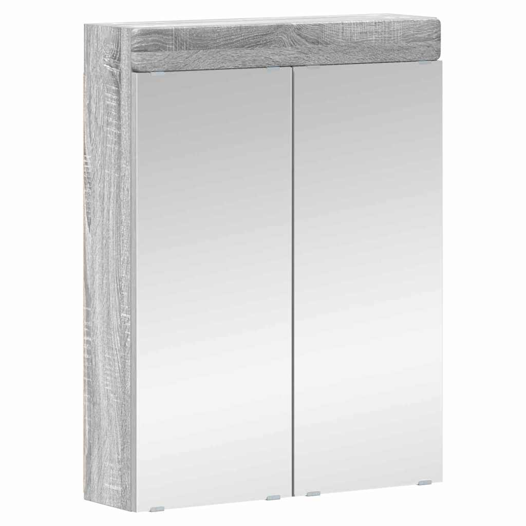 Badezimmermöbel-Set TULUM 4 pcs Graues Sonoma 60 x 34 x 63 cm