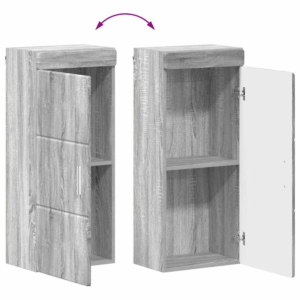 Badezimmermöbel-Set TULUM 4 pcs Graues Sonoma 60 x 34 x 63 cm