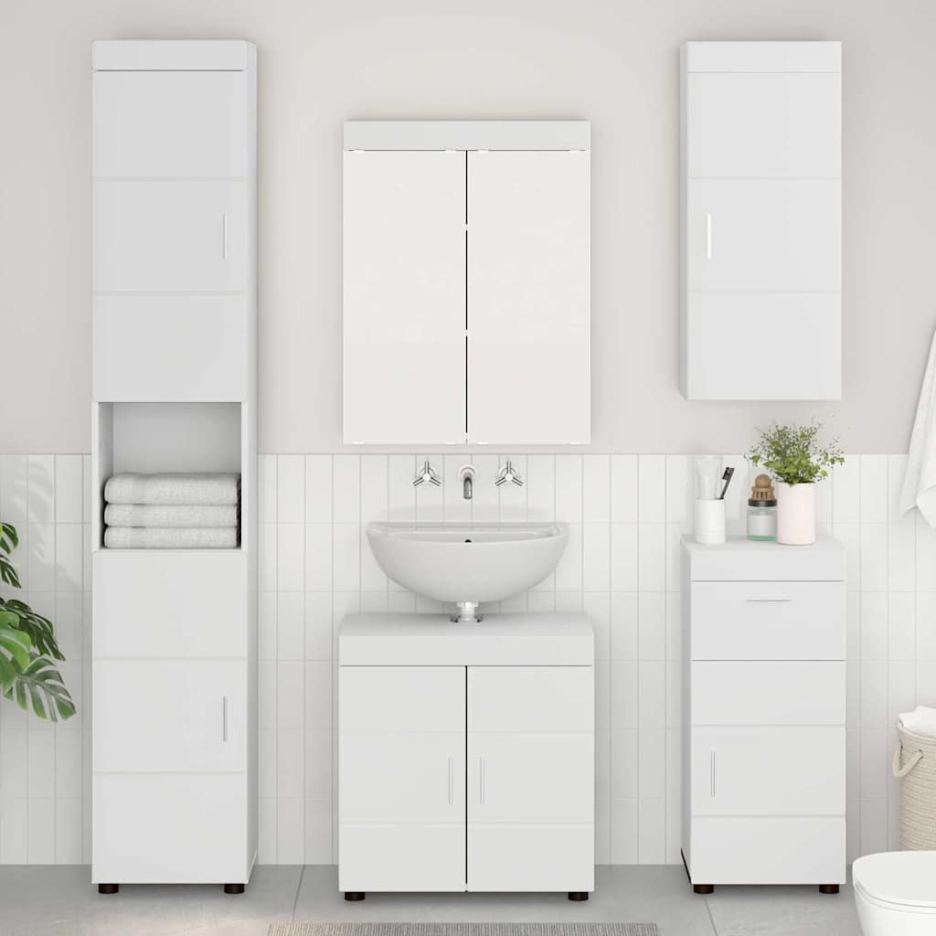 Badezimmermöbel-Set TULUM 5 pcs Weiß 60 x 34 x 63 cm