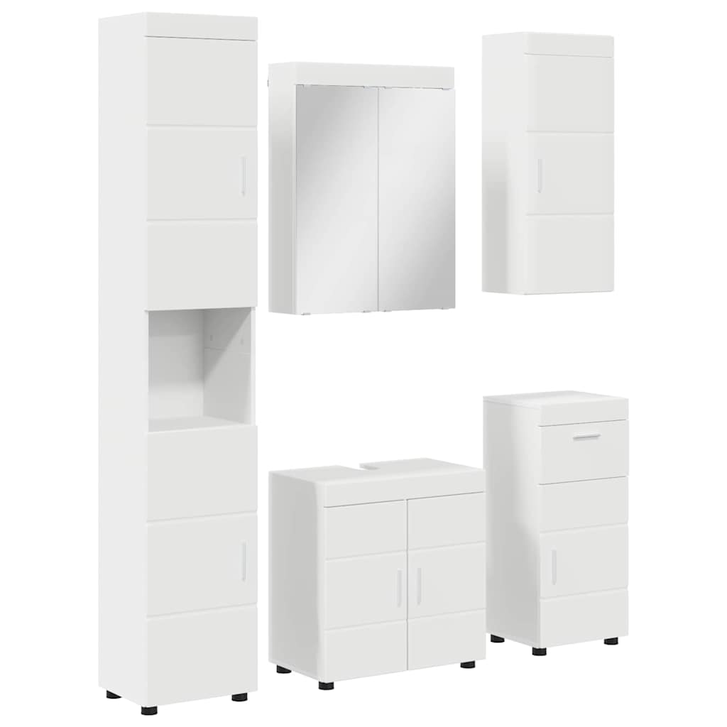 Badezimmermöbel-Set TULUM 5 pcs Weiß 60 x 34 x 63 cm