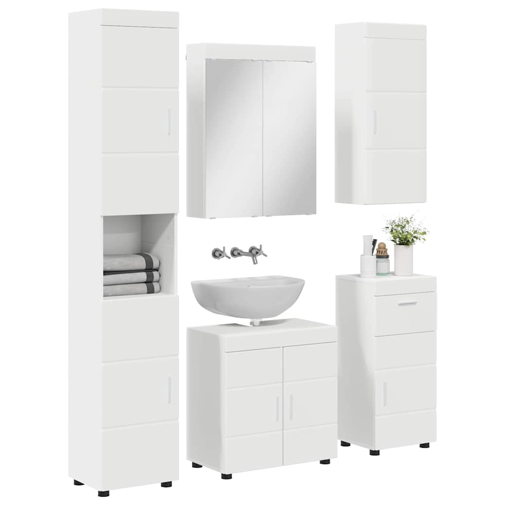 Badezimmermöbel-Set TULUM 5 pcs Weiß 60 x 34 x 63 cm