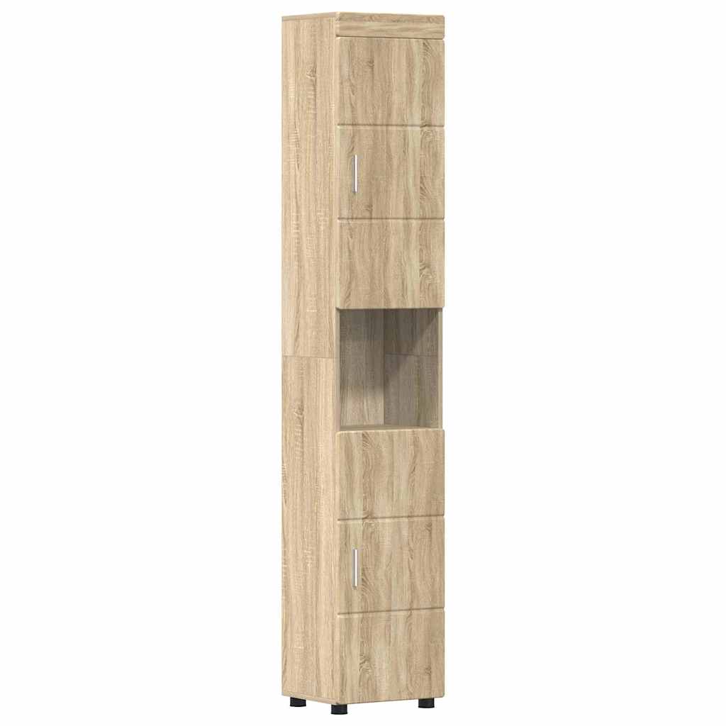 Badezimmermöbel-Set TULUM 5 pcs Sonoma-Eiche 60 x 34 x 63 cm