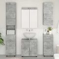 Badezimmermöbel-Set TULUM 5 pcs Beton Grau 60 x 34 x 63 cm