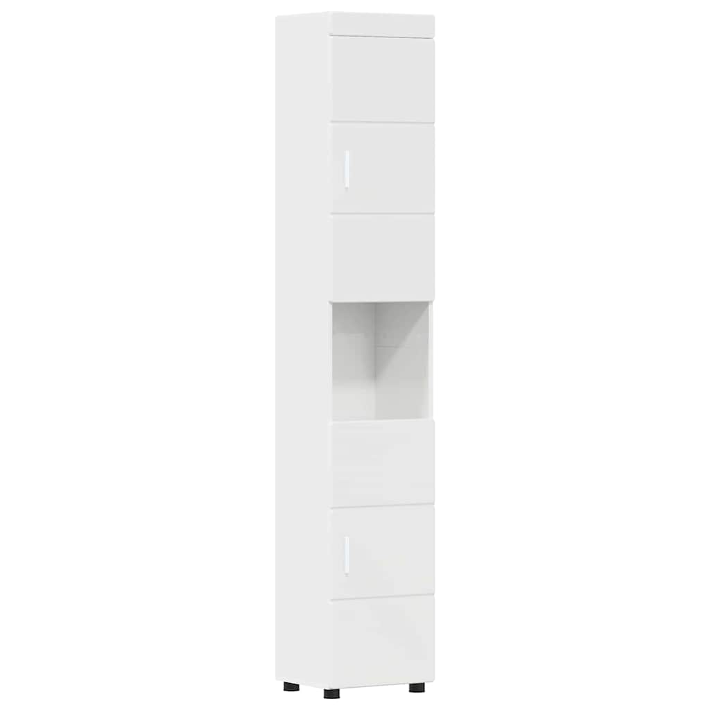 Badezimmermöbel-Set TULUM 5 pcs Hochglanz Weiß 60 x 34 x 63 cm