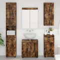 Badezimmermöbel-Set TULUM 5 pcs Geräucherte Eiche