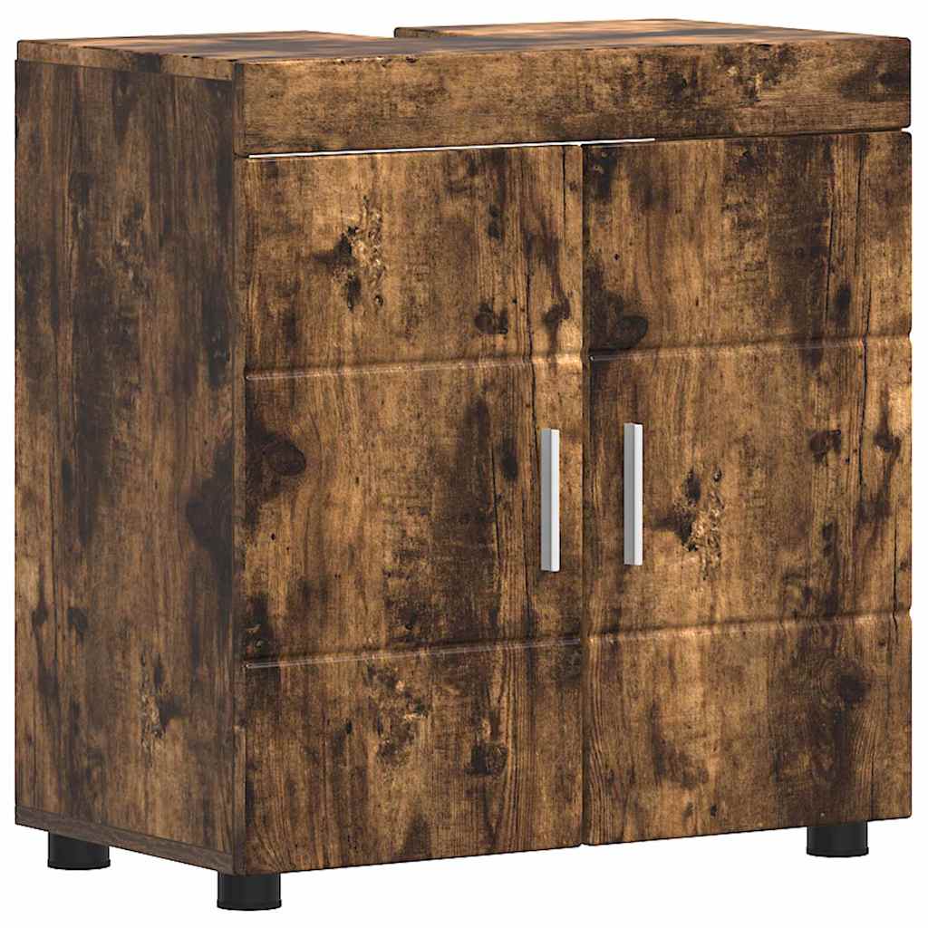 Badezimmermöbel-Set TULUM 5 pcs Geräucherte Eiche