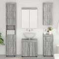 Badezimmermöbel-Set TULUM 5 pcs Graues Sonoma 60 x 34 x 63 cm