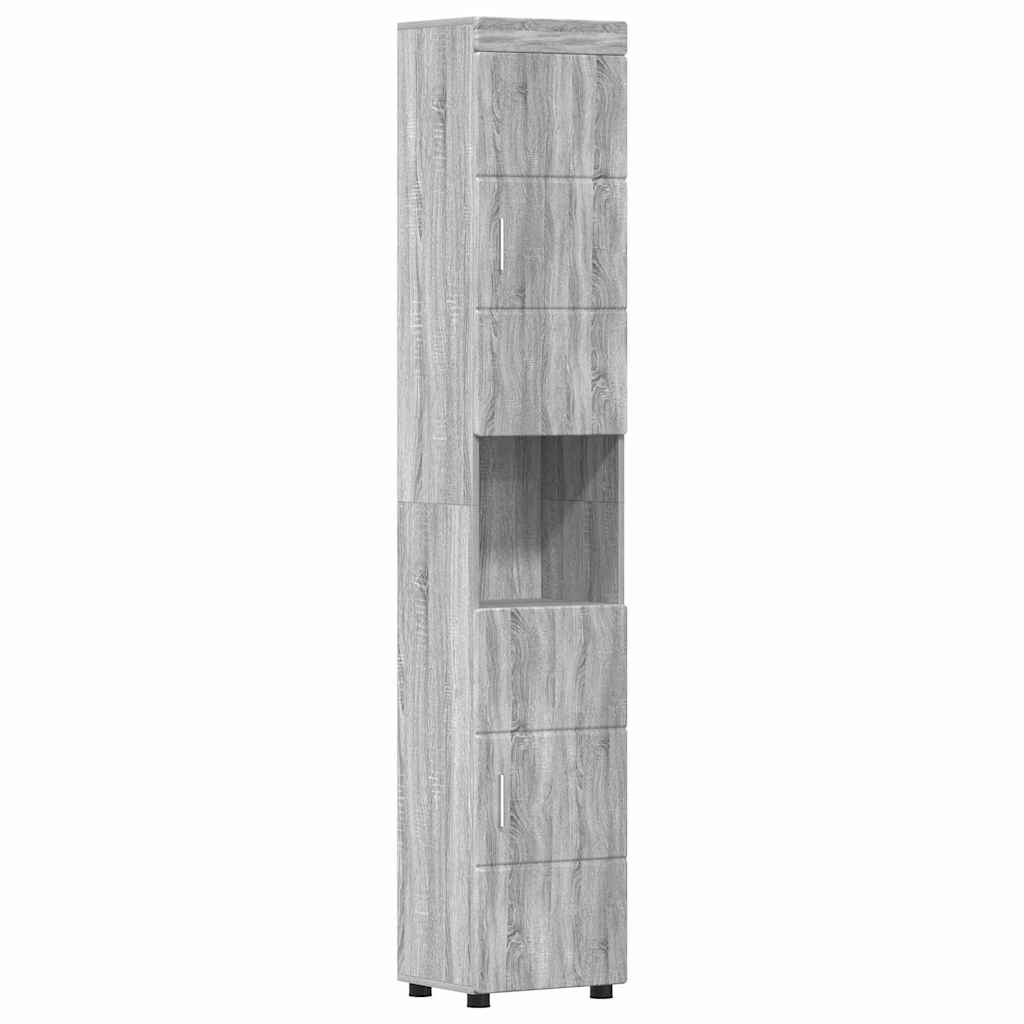 Badezimmermöbel-Set TULUM 5 pcs Graues Sonoma 60 x 34 x 63 cm