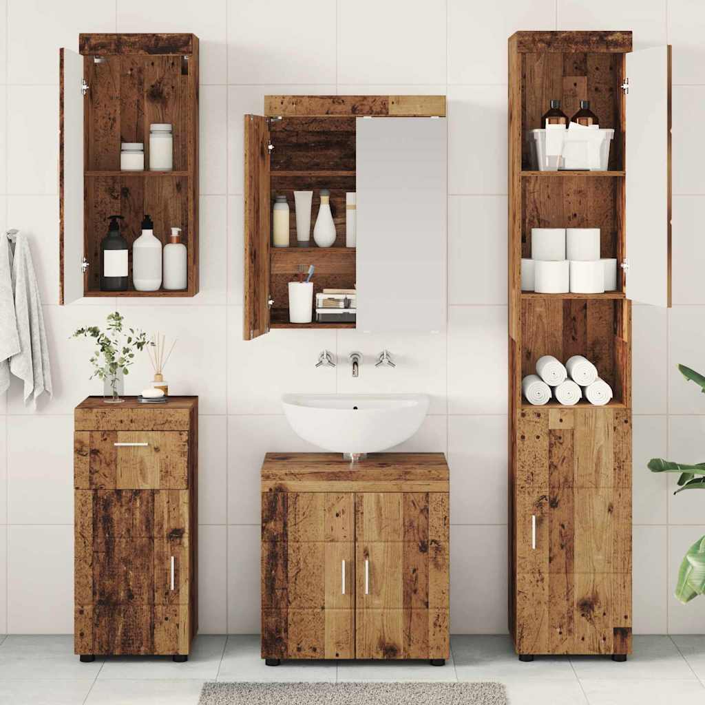 Badezimmermöbel-Set TULUM 5 pcs Altholz 60 x 34 x 63 cm